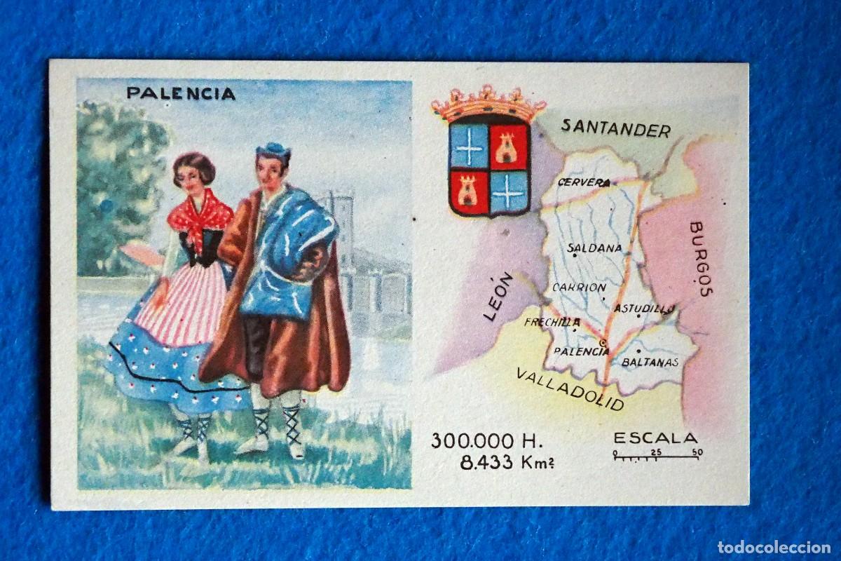 Coleccionismo cromos antiguos: ANTIGUO CROMO CEREGUMIL.MALAGA: REGIONES DE ESPA&Ntilde;A. PALENCIA. N&ordm; 40