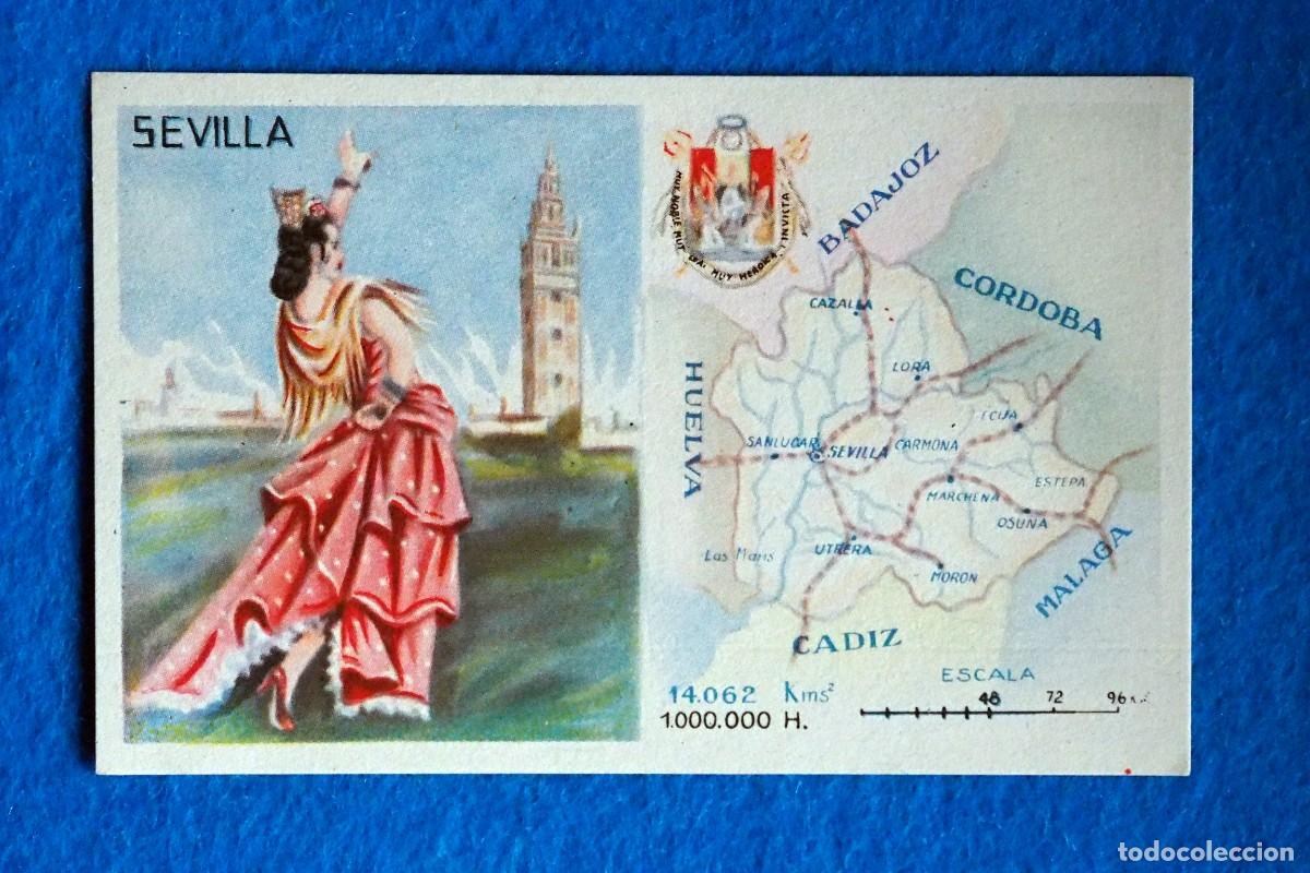 Coleccionismo cromos antiguos: ANTIGUO CROMO CEREGUMIL.MALAGA: REGIONES DE ESPA&Ntilde;A. SEVILLA. N&ordm; 42