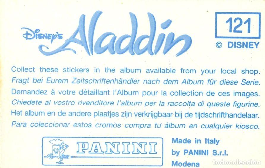 Coleccionismo cromos antiguos: CROMO - 1992 - PANINI - ALADDIN - 121 - Foto 2