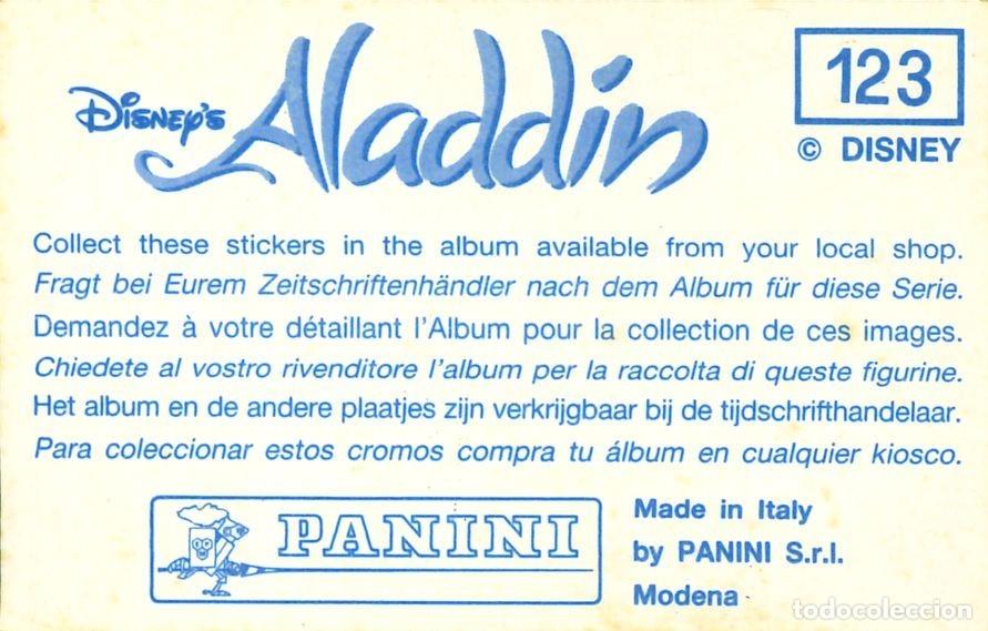 Coleccionismo cromos antiguos: CROMO - 1992 - PANINI - ALADDIN - 123 - Foto 2