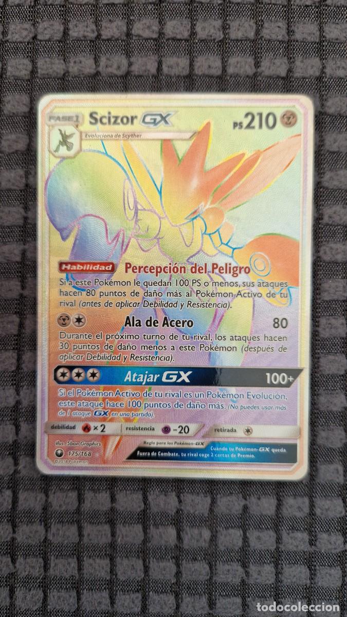 Coleccionismo cromos antiguos: Pokemon - Scizor GX- Con funda original - Foto 1