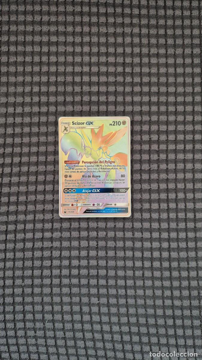 Coleccionismo cromos antiguos: Pokemon - Scizor GX- Con funda original - Foto 2