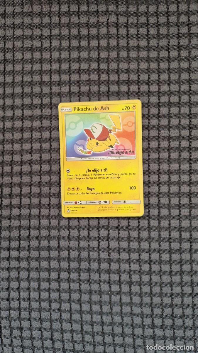 Coleccionismo cromos antiguos: Pokemon original - Picachu de Ash - Con funda transparente - Foto 2