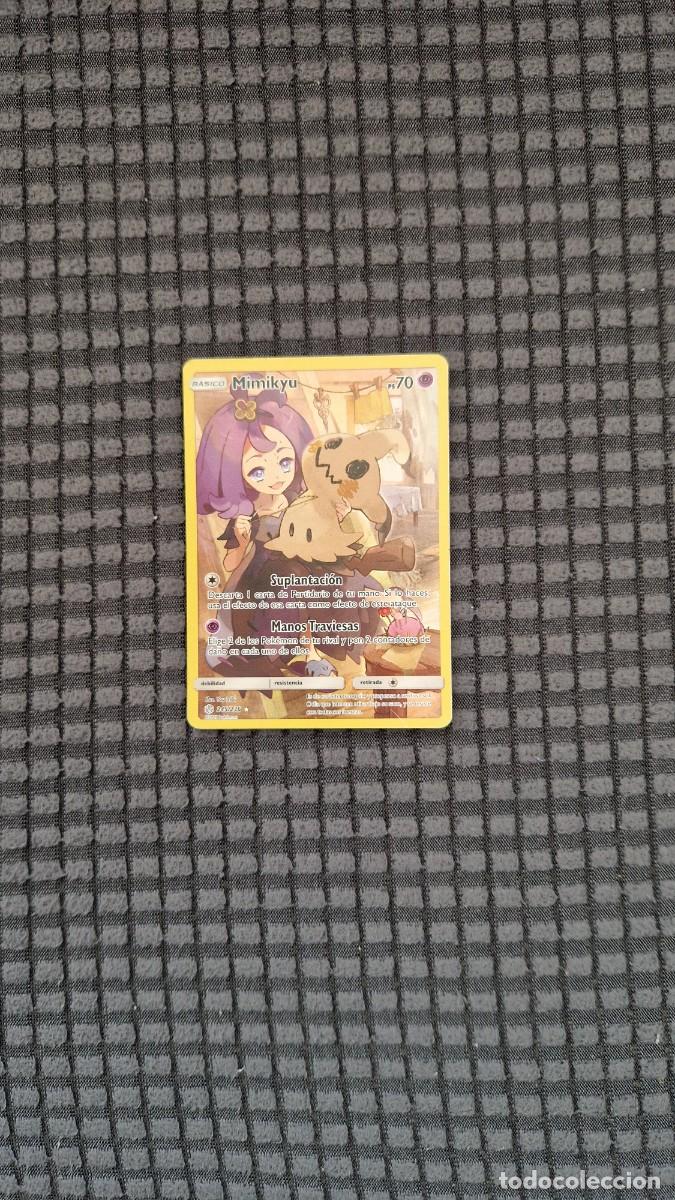 Coleccionismo cromos antiguos: Pokemon original - Mimikyu- Con funda transparente - Foto 2