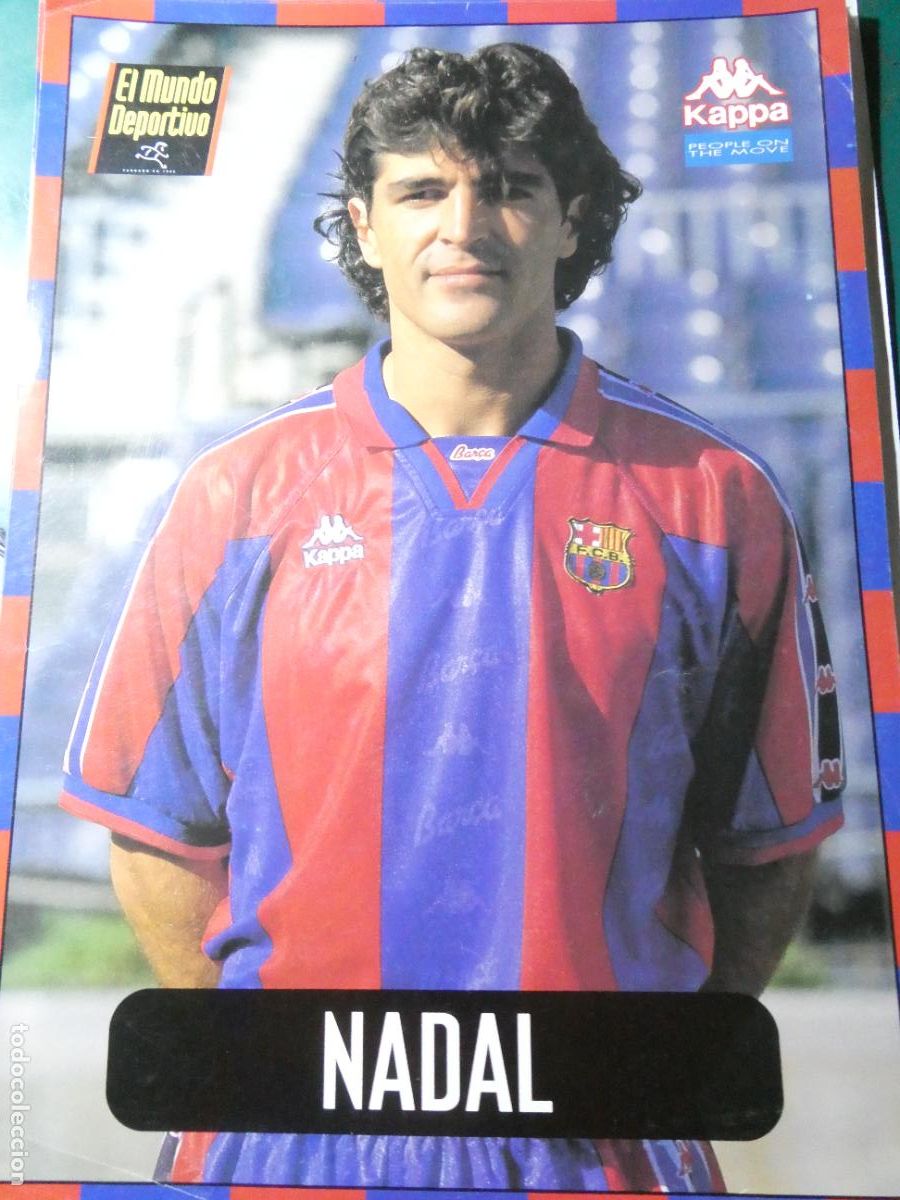 Collectionnisme Cartes &agrave; collectionner anciennes: L&Aacute;MINA DEL F&Uacute;TBOL CLUB BARCELONA A&Ntilde;OS 90. JUGADOR MIGUEL ANGEL NADAL. 871