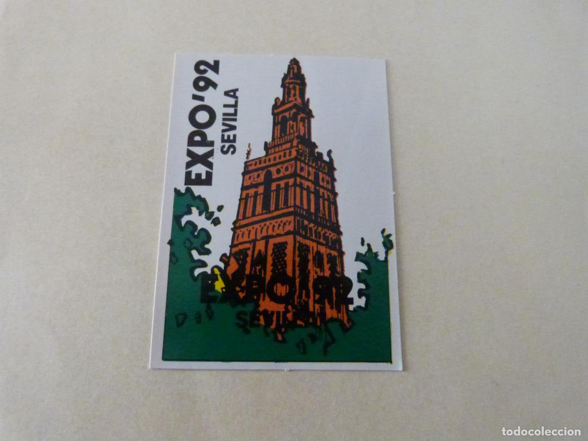 Coleccionismo cromos antiguos: CROMO CIUDAD EXPO 92 SEVILLA SIN PEGAR A&Ntilde;O 1987 DEL ALBUM ADHESIVAS SPORT 2 DE COMICROMO