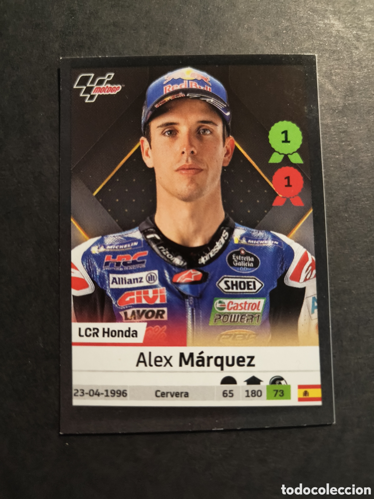 Coleccionismo Cromos antiguos: MOTO GP 2022 67 Alex Marquez LCR HONDA