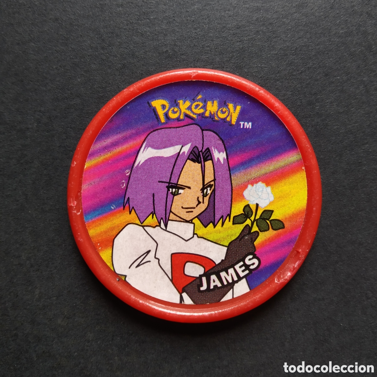 Collectable Antique Stickers: TAZO - JAMES (COLOR TAZO ROJO) - MASTER TAZO POK&Eacute;MON - MATUTANO - A&Ntilde;O 2000