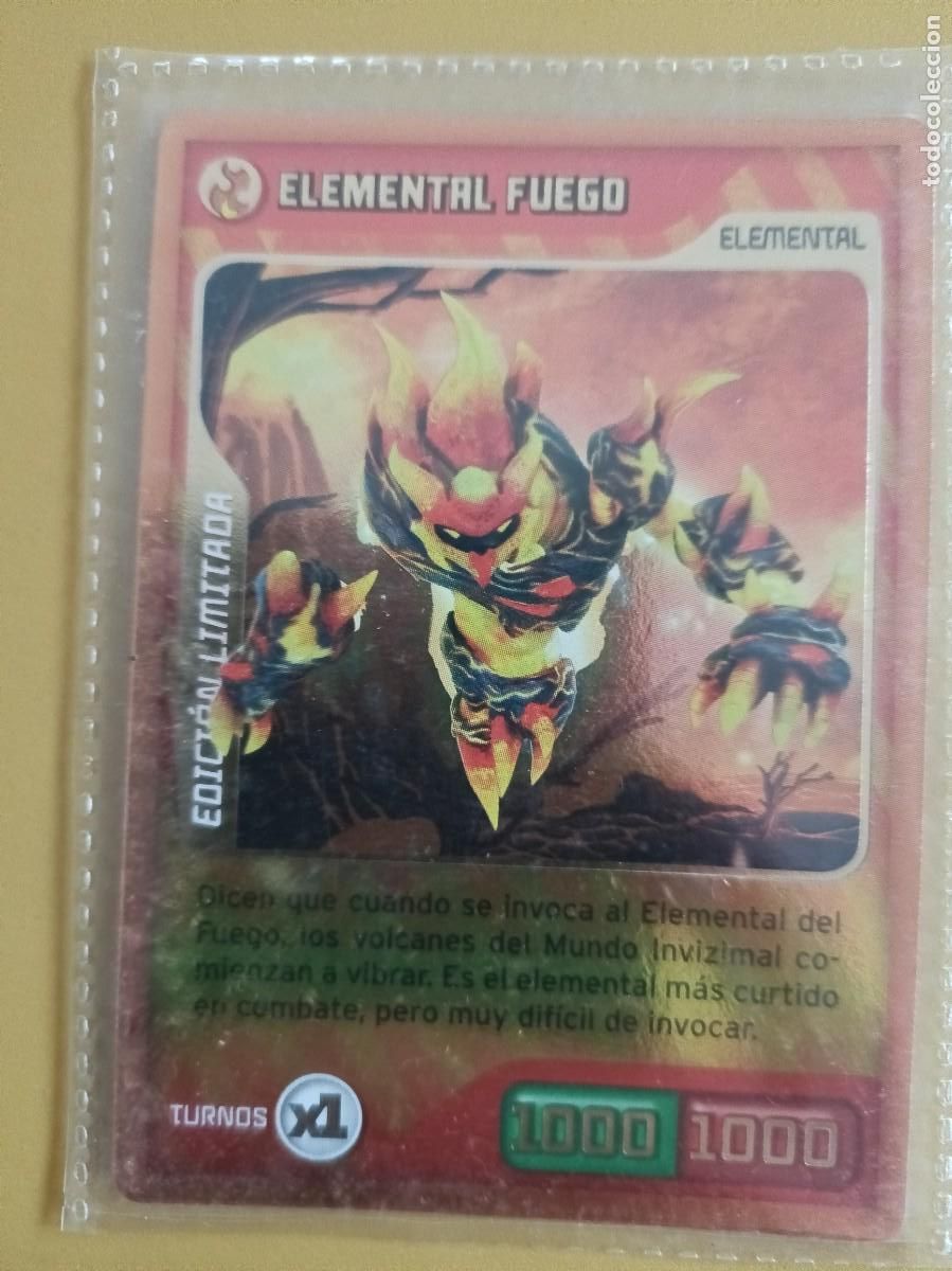 Coleccionismo cromos antiguos: invizimals, elemental fuego edicion limitada - Foto 1