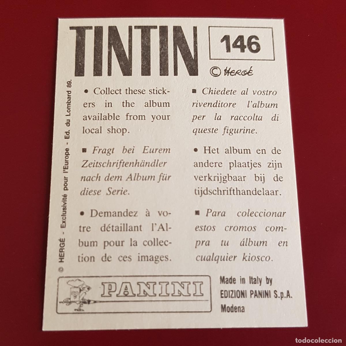 Coleccionismo cromos antiguos: PANINI - TINTIN - 146 - NUNCA PEGADO - Foto 2