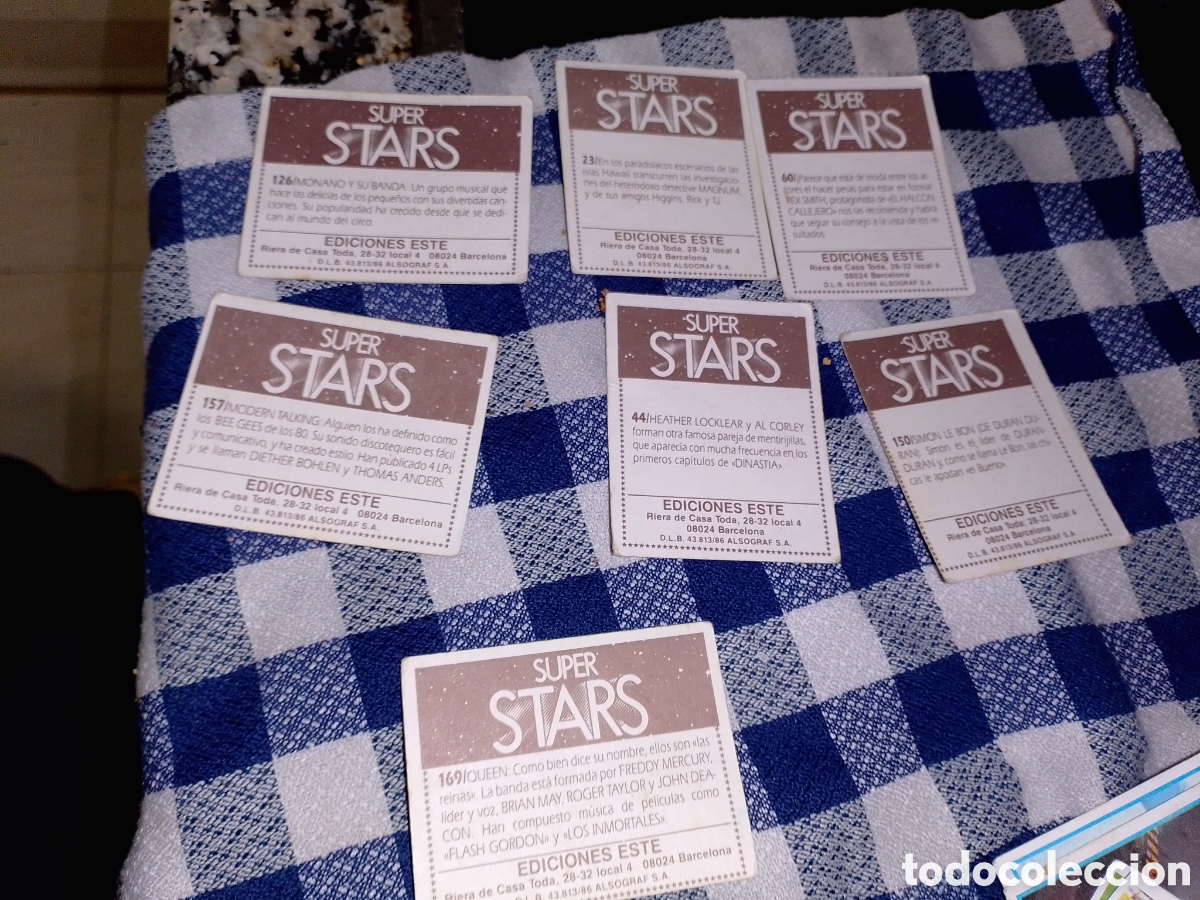 Coleccionismo cromos antiguos: carta de super stars - Foto 3