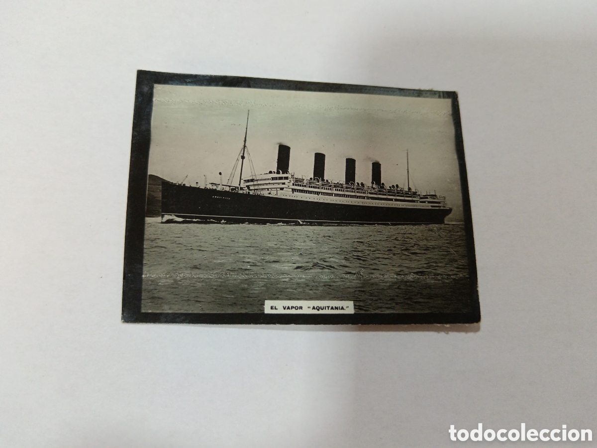 Coleccionismo cromos antiguos: 1908 EL VAPOR AQUITANIA N&deg; 122 ALBUM UNIVERSAL SUSINI