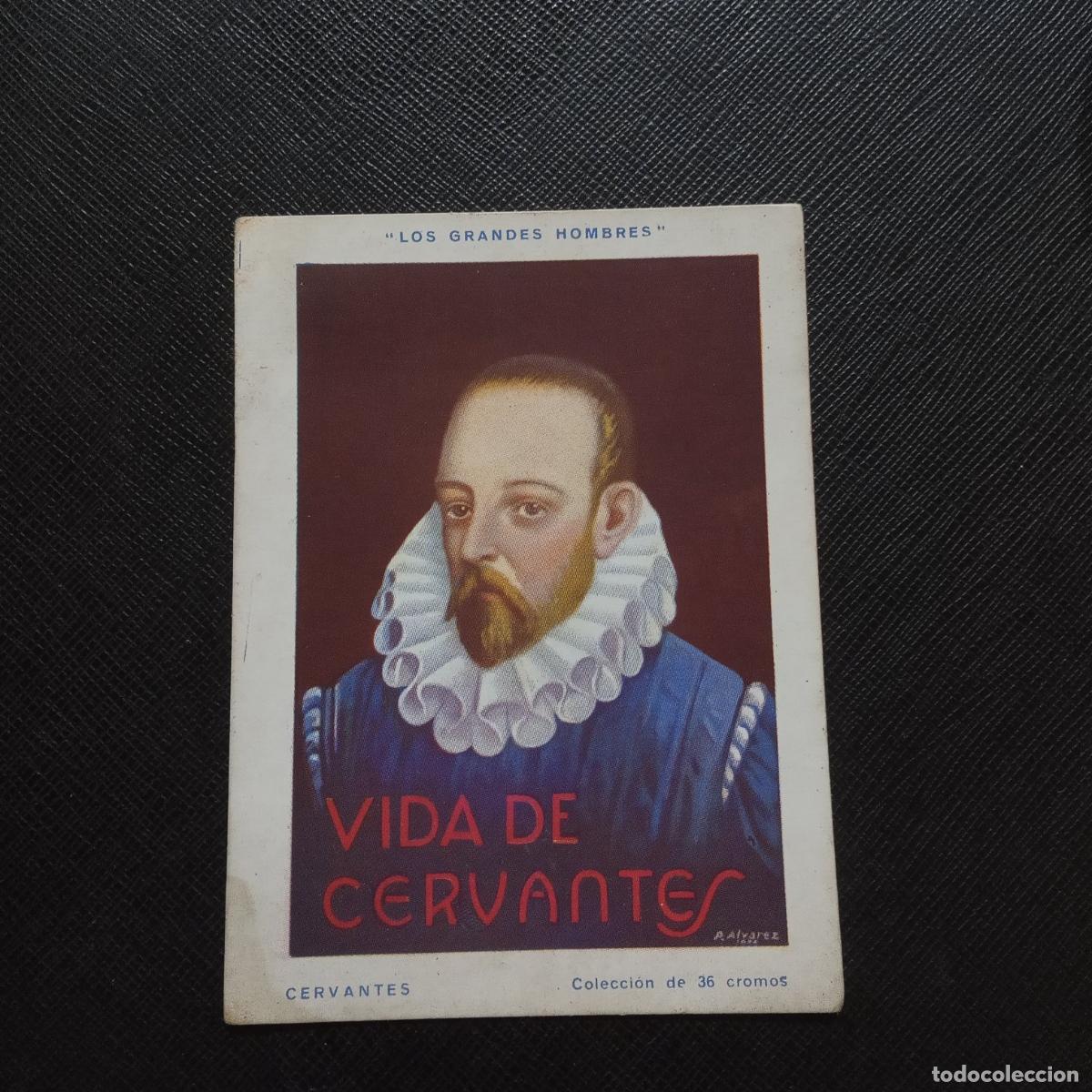 Coleccionismo Cromos antiguos: 1 MIGUEL DE CERVANTES SAAVEDRA LOS GRANDES HOMBRES CROMO CHOCOLATES AMATLLER - CC10 SB10