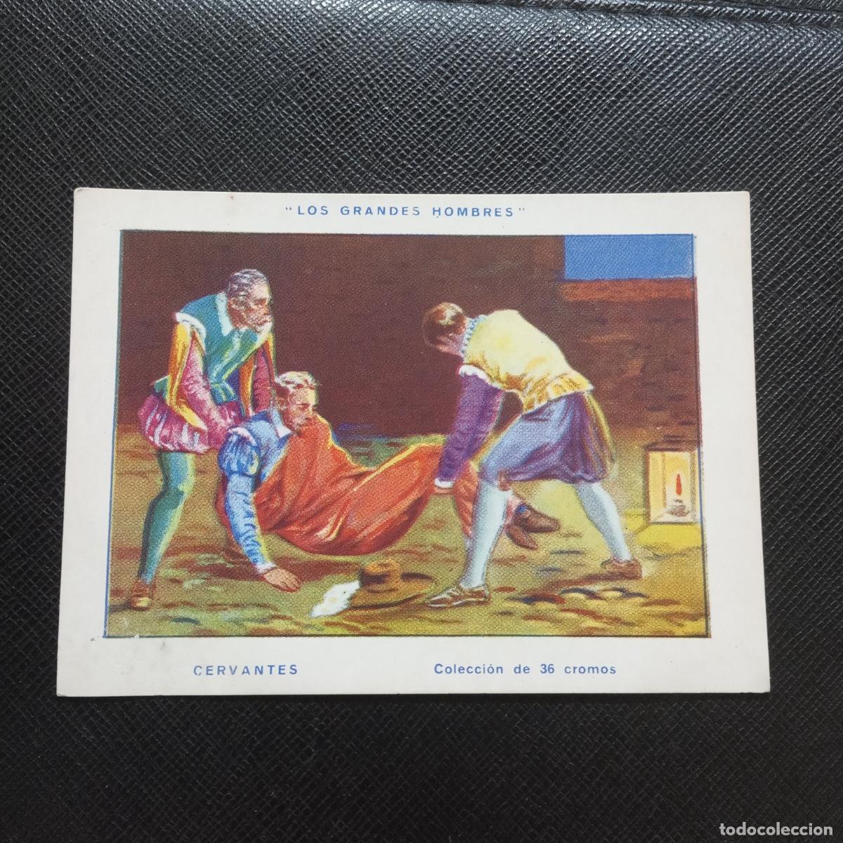 Coleccionismo Cromos antiguos: 29 MIGUEL DE CERVANTES SAAVEDRA LOS GRANDES HOMBRES CROMO CHOCOLATES AMATLLER - CC10 SB10