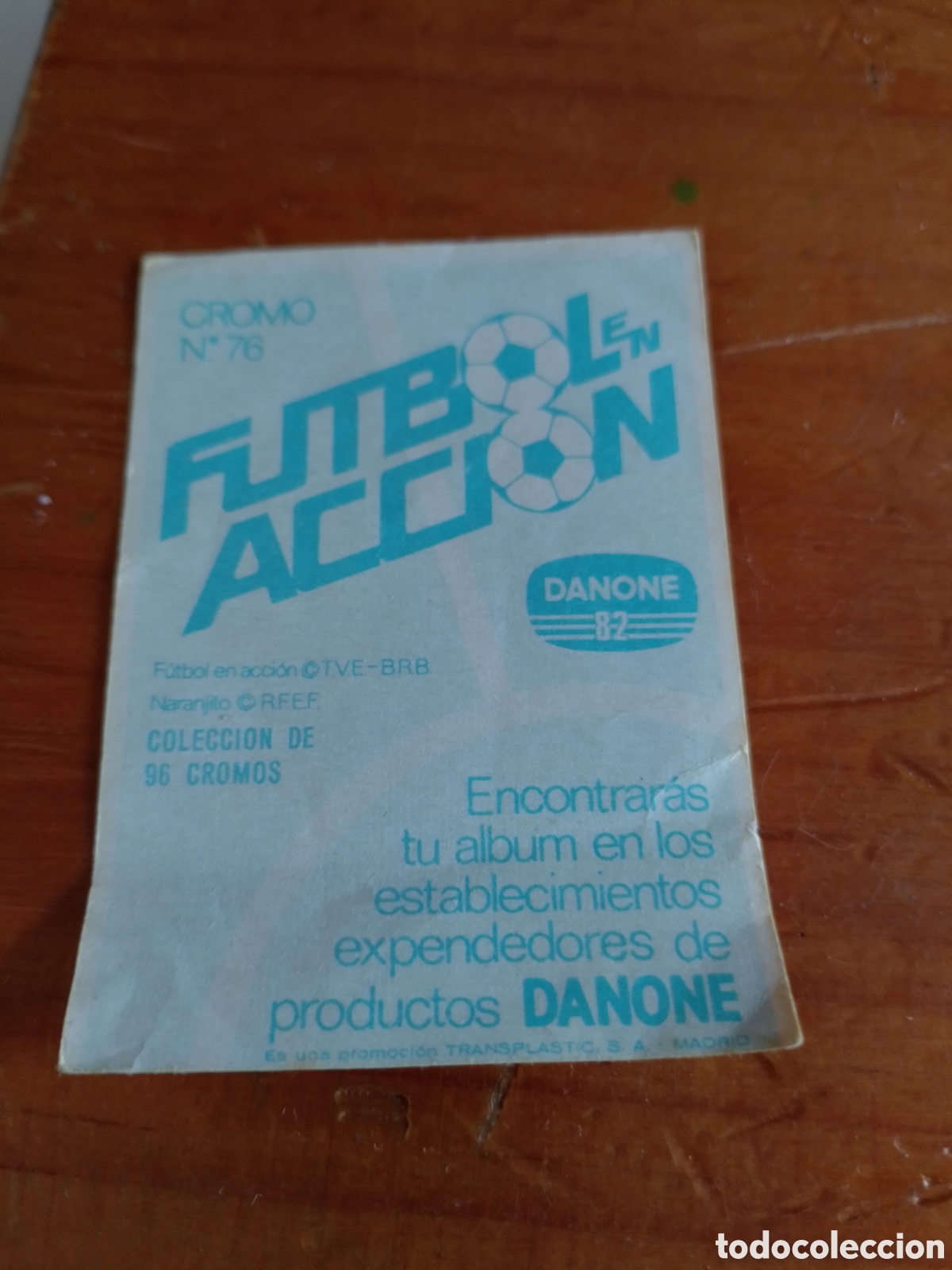 Coleccionismo cromos antiguos: cromo de la liga danone 82 - Foto 2