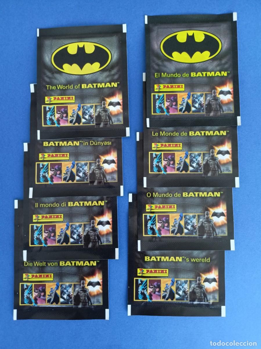 Coleccionismo cromos antiguos: Lote 8 sobres El mundo de Batman de Panini - Erictoys
