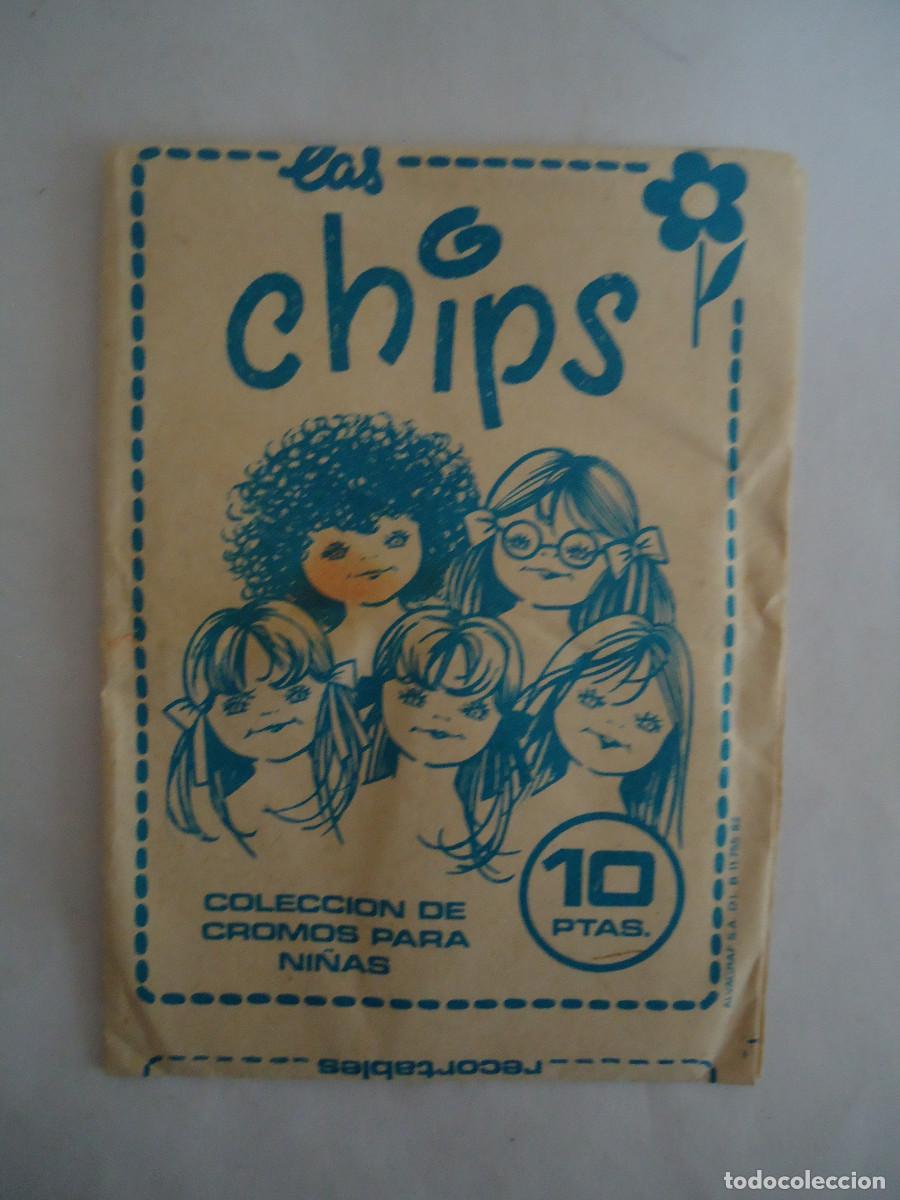 Coleccionismo cromos antiguos: SOBRE DE CROMOS SIN ABRIR, LAS CHIPS . - Foto 1