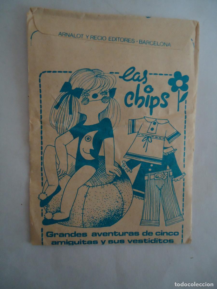 Coleccionismo cromos antiguos: SOBRE DE CROMOS SIN ABRIR, LAS CHIPS . - Foto 2
