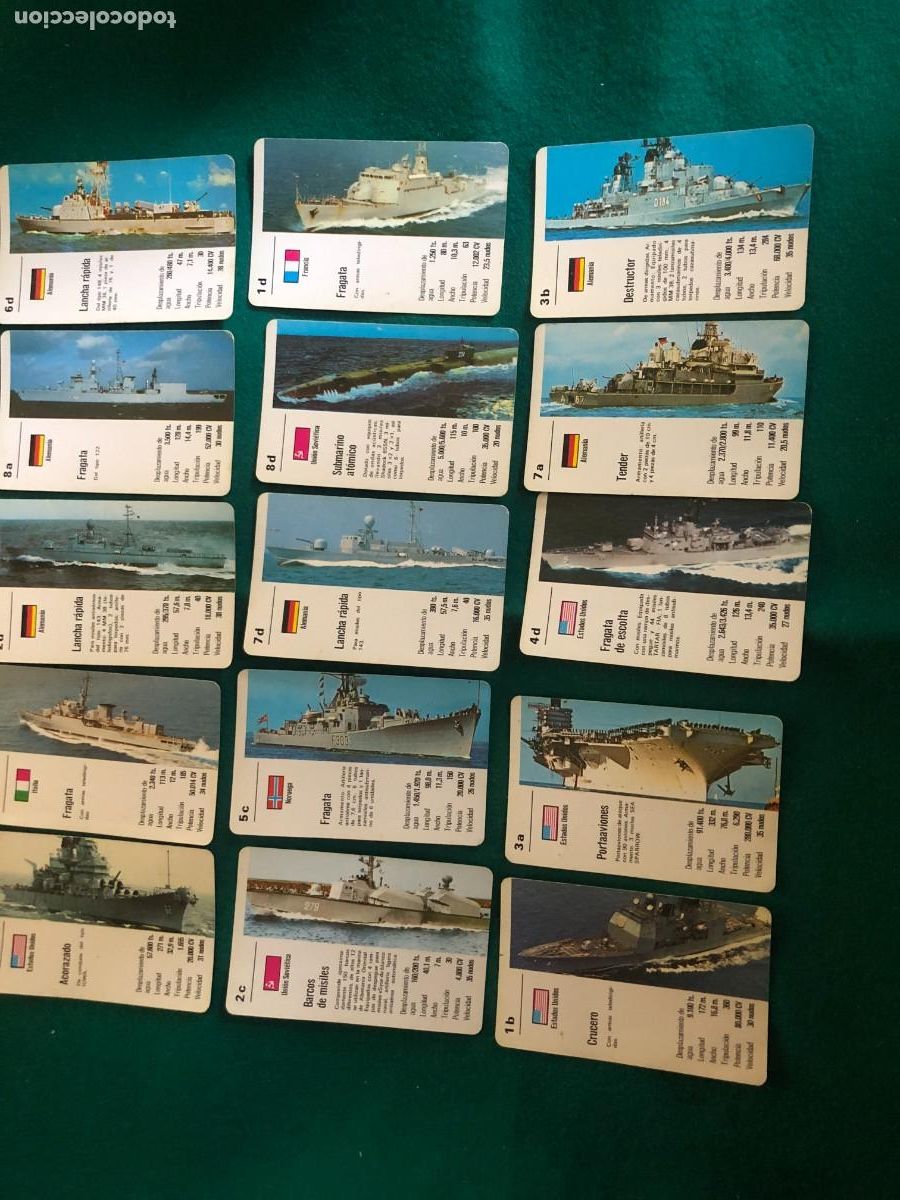 Coleccionismo cromos antiguos: LOTE DE 32 CARTAS DE BARCOS - Foto 2
