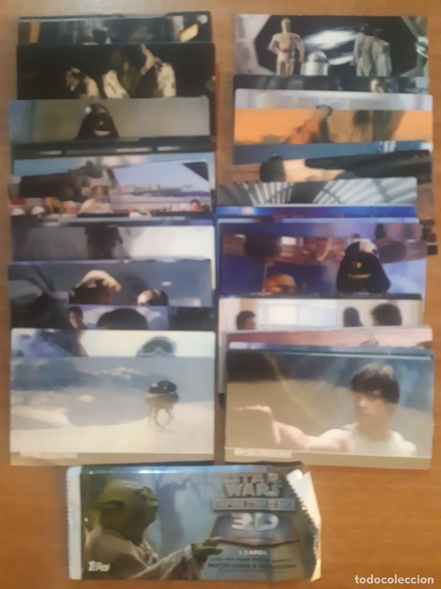 Coleccionismo cromos antiguos: COLECCI&Oacute;N COMPLETA 48 CROMOS B&Aacute;SICOS STAR WARS 3D EL IMPERIO CONTRAATACA TOPPS 2010 - Foto 1