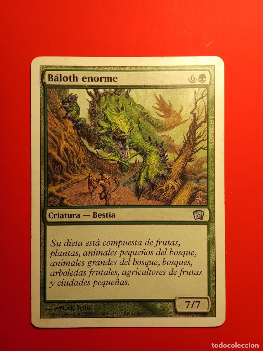 Coleccionismo Cromos antiguos: Carta Magic. B&aacute;loth enorme