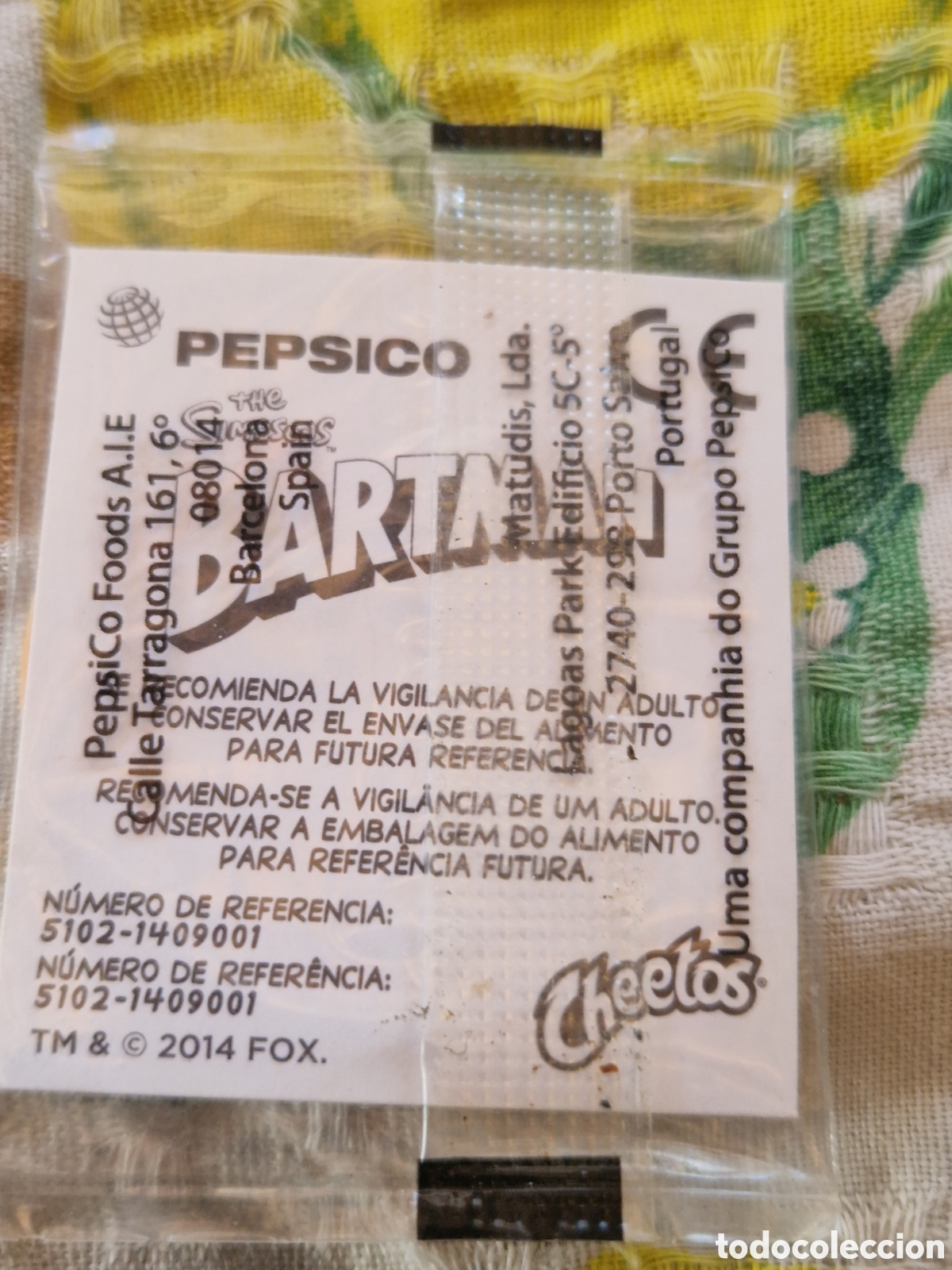 Coleccionismo cromos antiguos: Tazo Cheetos PepsiCo Simpson nuevo - Foto 3