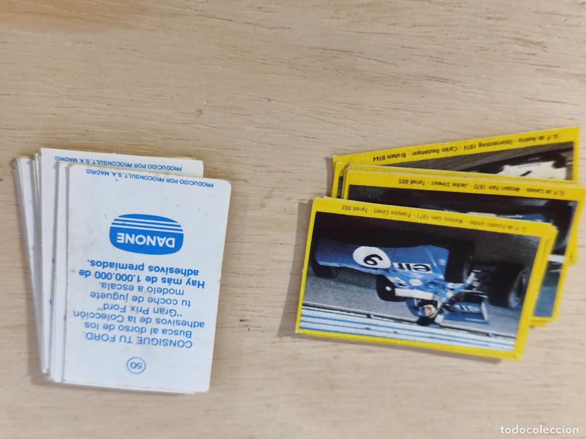 Coleccionismo cromos antiguos: LOTE 43 MINI CROMOS GRAN PRIX FORD - DANONE - Foto 2