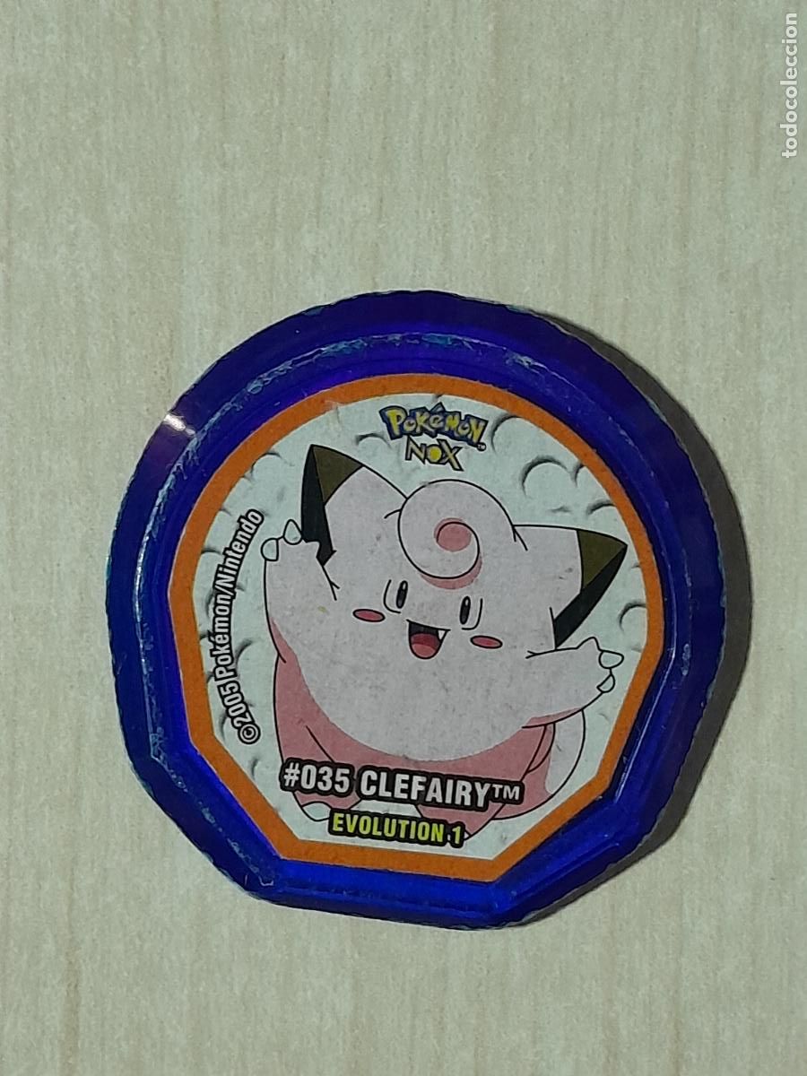 Coleccionismo cromos antiguos: TAZO 035 CLEFAIRY - POK&Eacute;MON NOX - Foto 1