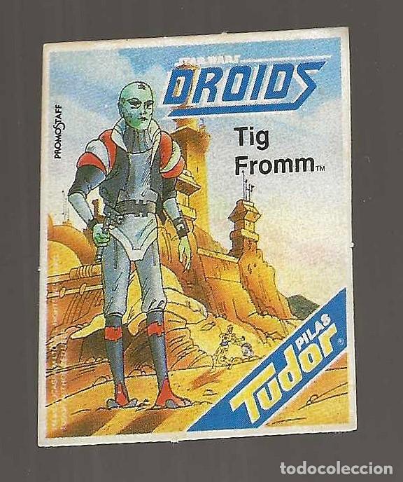 Coleccionismo cromos antiguos: PILAS TUDOR -- DROIDS -- TIG FROMM - Foto 1