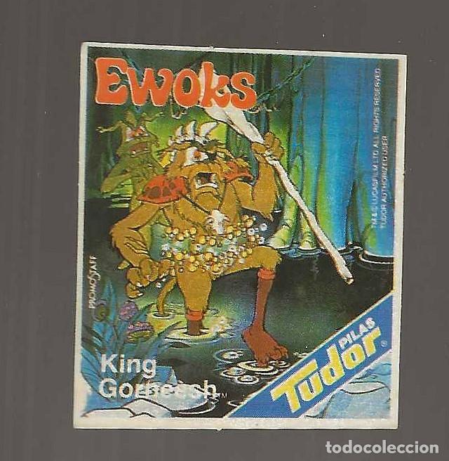 Coleccionismo cromos antiguos: PILAS TUDOR -- EWOKS -- KING GORNEESH - Foto 1