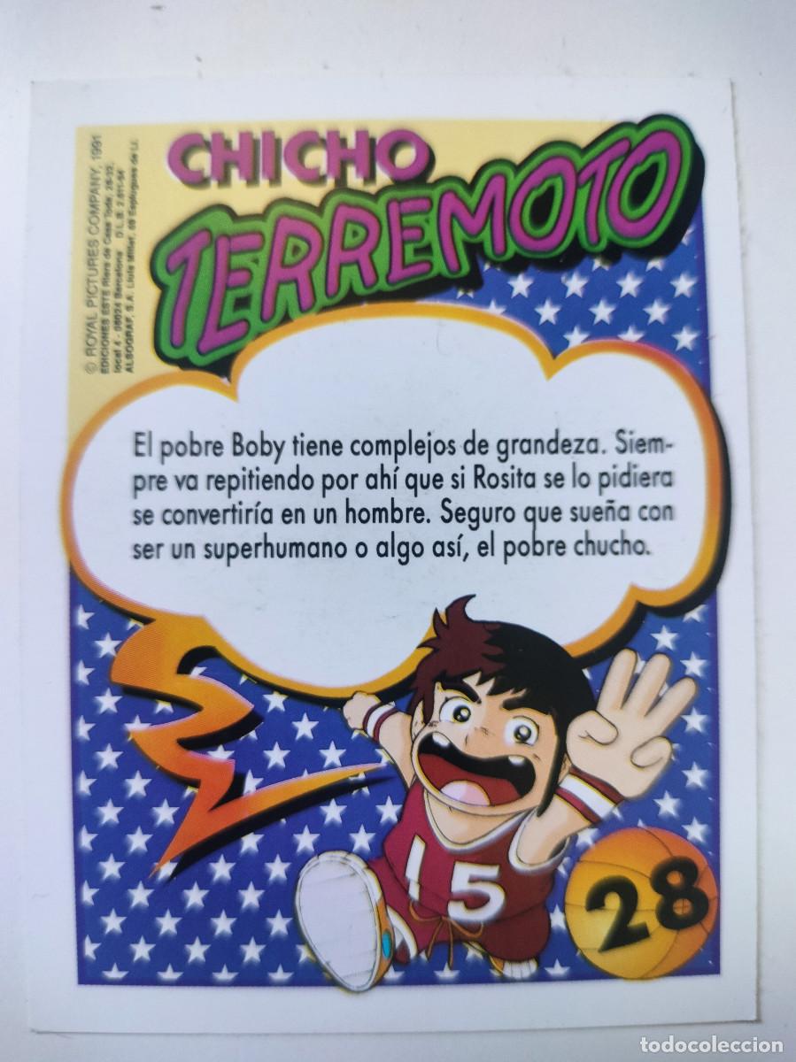 Coleccionismo cromos antiguos: CHICHO TERREMOTO N&ordm; 28 BOBY EDICIONES ESTE 1991 - Foto 2