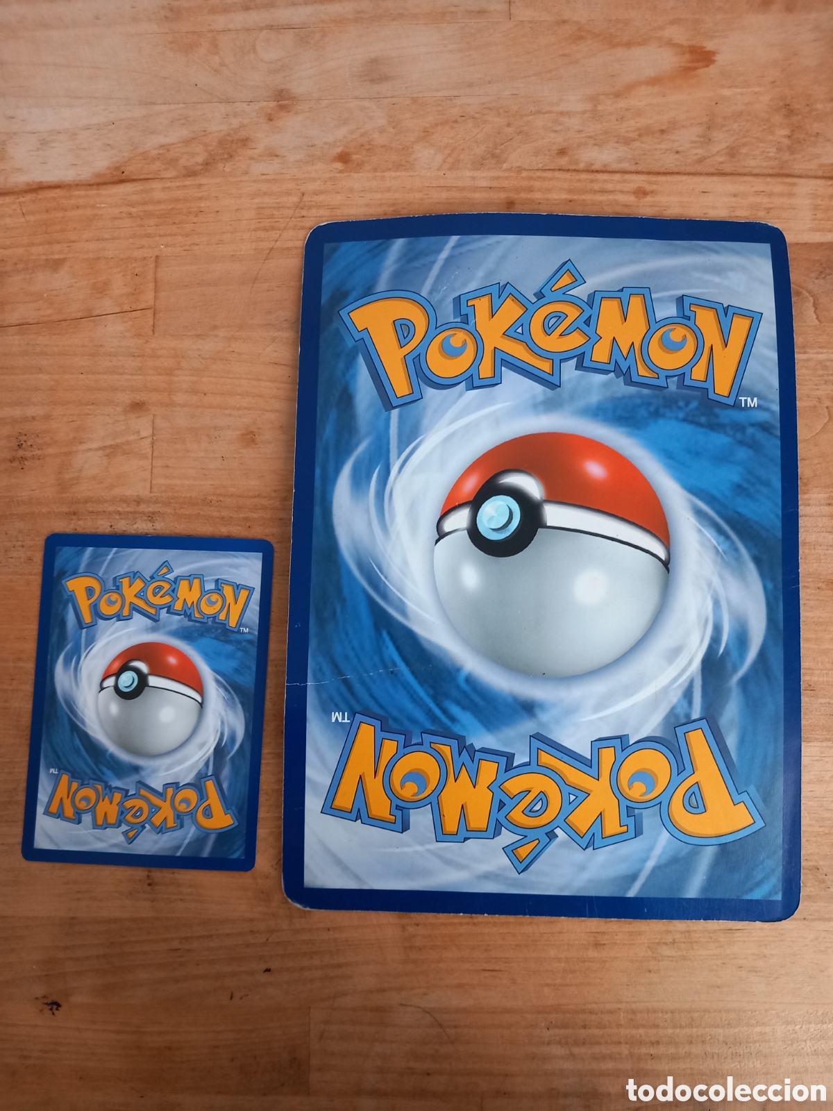 Coleccionismo cromos antiguos: Carta oversize Pokemon Ushifu - Foto 2