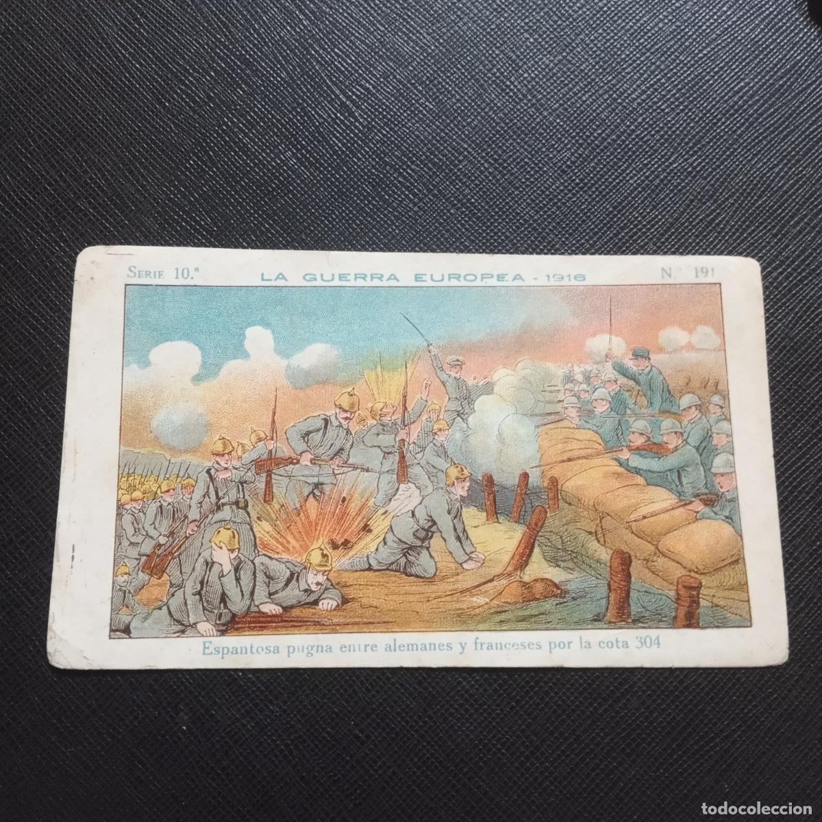 Collectionnisme Cartes &agrave; collectionner anciennes: 191 LA GUERRA EUROPEA 1916 CROMO CHOCOLATES AMATLLER - CC8 SB6