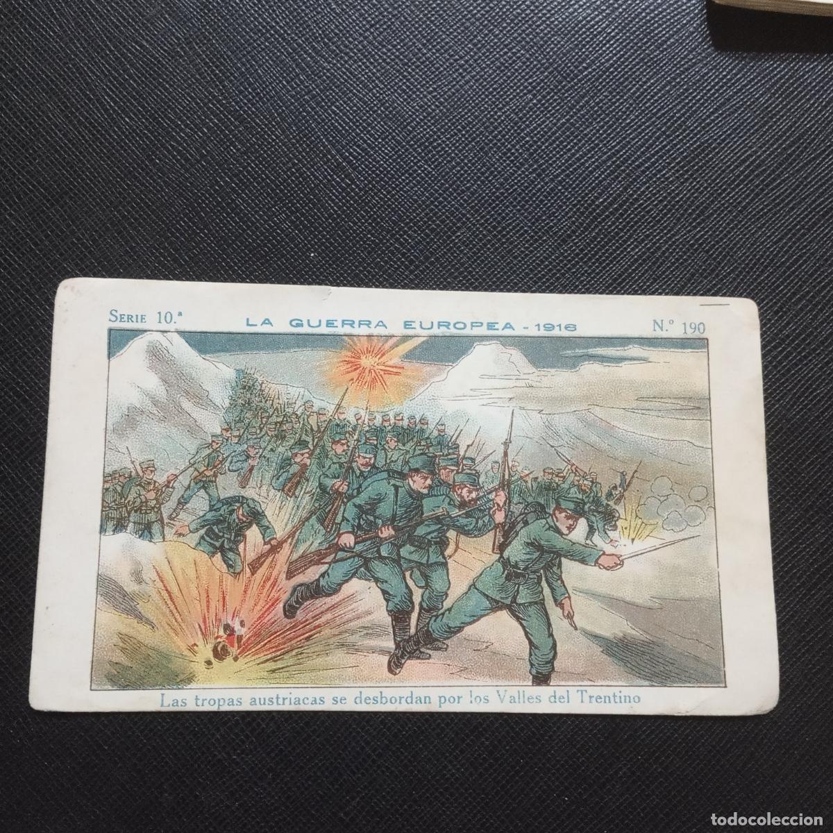 Coleccionismo cromos antiguos: 190 LA GUERRA EUROPEA 1916 CROMO CHOCOLATES AMATLLER - CC8 SB9