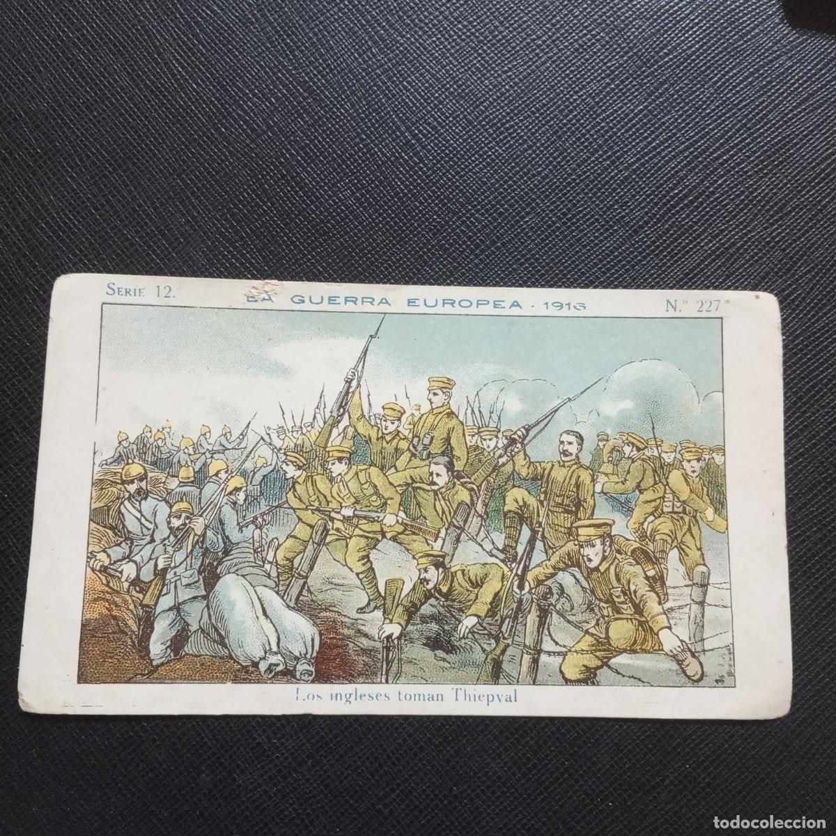 Coleccionismo cromos antiguos: 227 LA GUERRA EUROPEA 1916 CROMO CHOCOLATES AMATLLER - CC8 SB9
