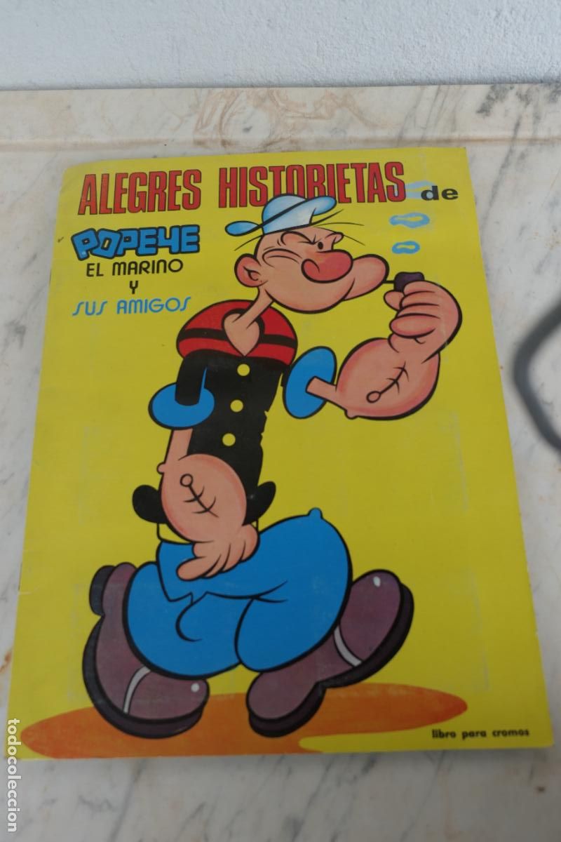Coleccionismo cromos antiguos: Album de cromos. Alegres Historietas de Popeye. Completo - Foto 1