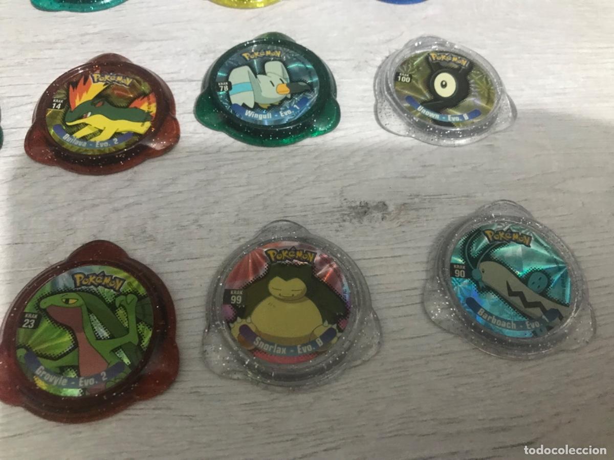 Coleccionismo cromos antiguos: Lote de 24 tazos pokemon - Foto 10