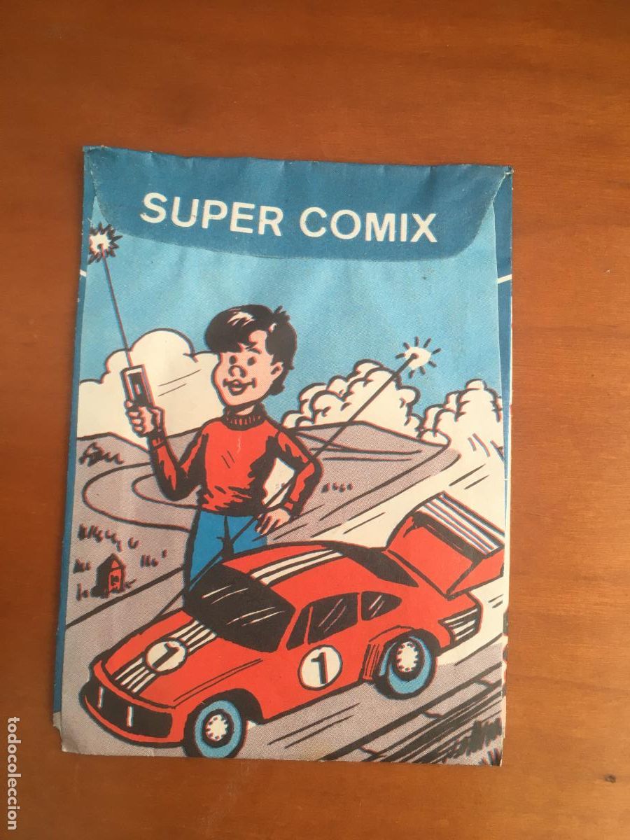 Coleccionismo cromos antiguos: super comix sobre cromos sin abrir cerrado - Foto 2