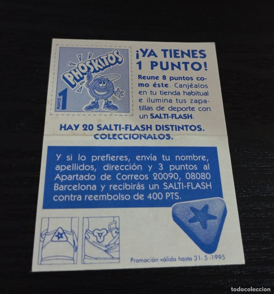 Coleccionismo cromos antiguos: -PHOSKITOS SALTI FLASH 1995 - Foto 2