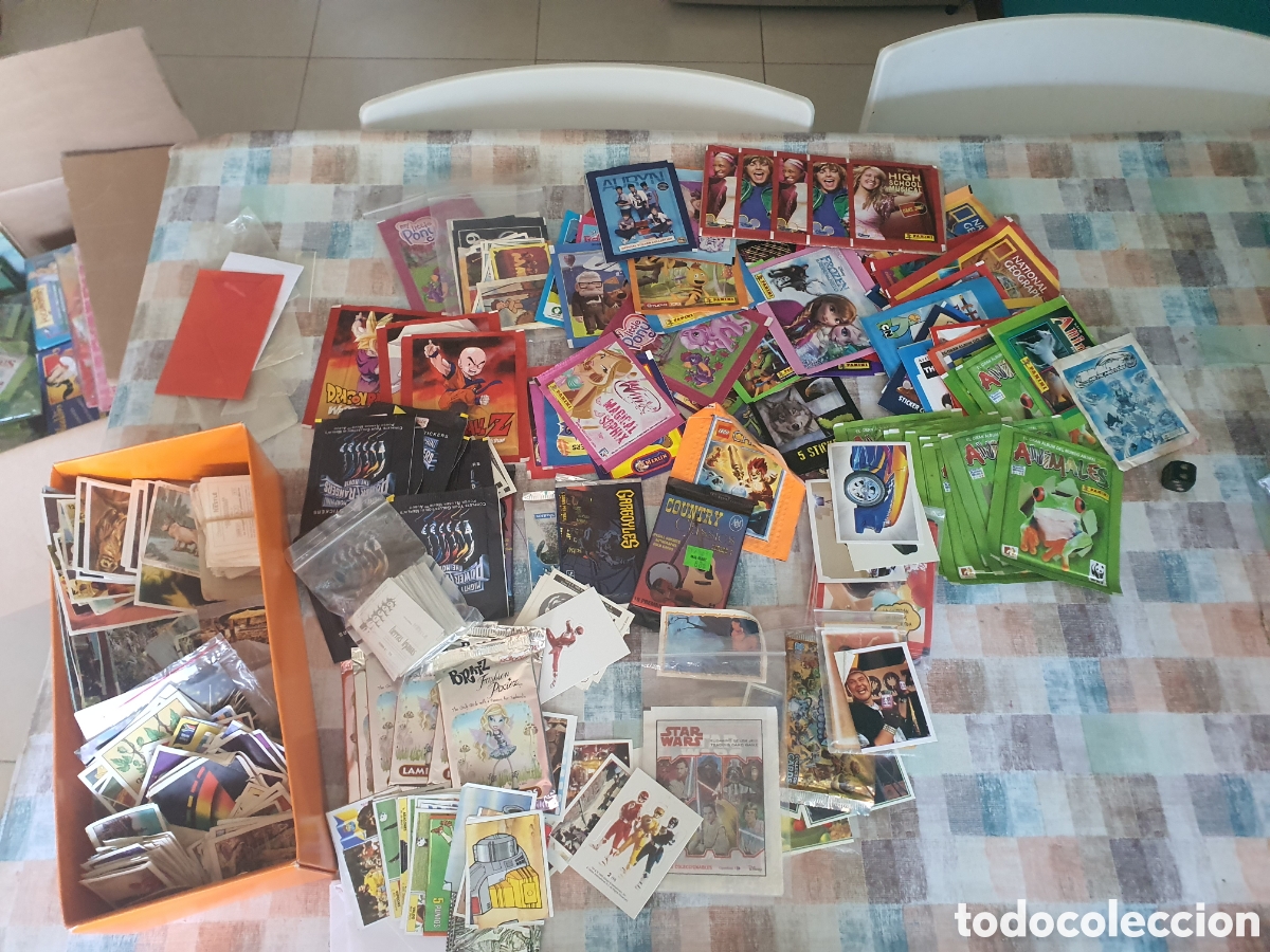 Coleccionismo Cromos antiguos: Super lote sobres, cartas y cromos merlin panini