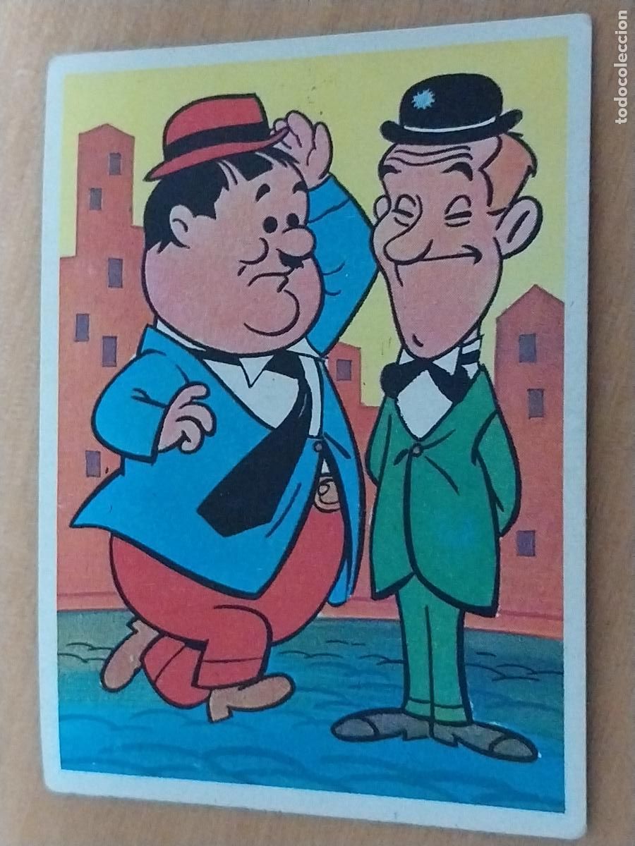 Coleccionismo Cromos antiguos: GORDO FLACO 1981 FESTIVAL ED PACOSA DOS CROMO 174 SIN PEGAR NUNCA ORIGINAL VINTAGE CARTON