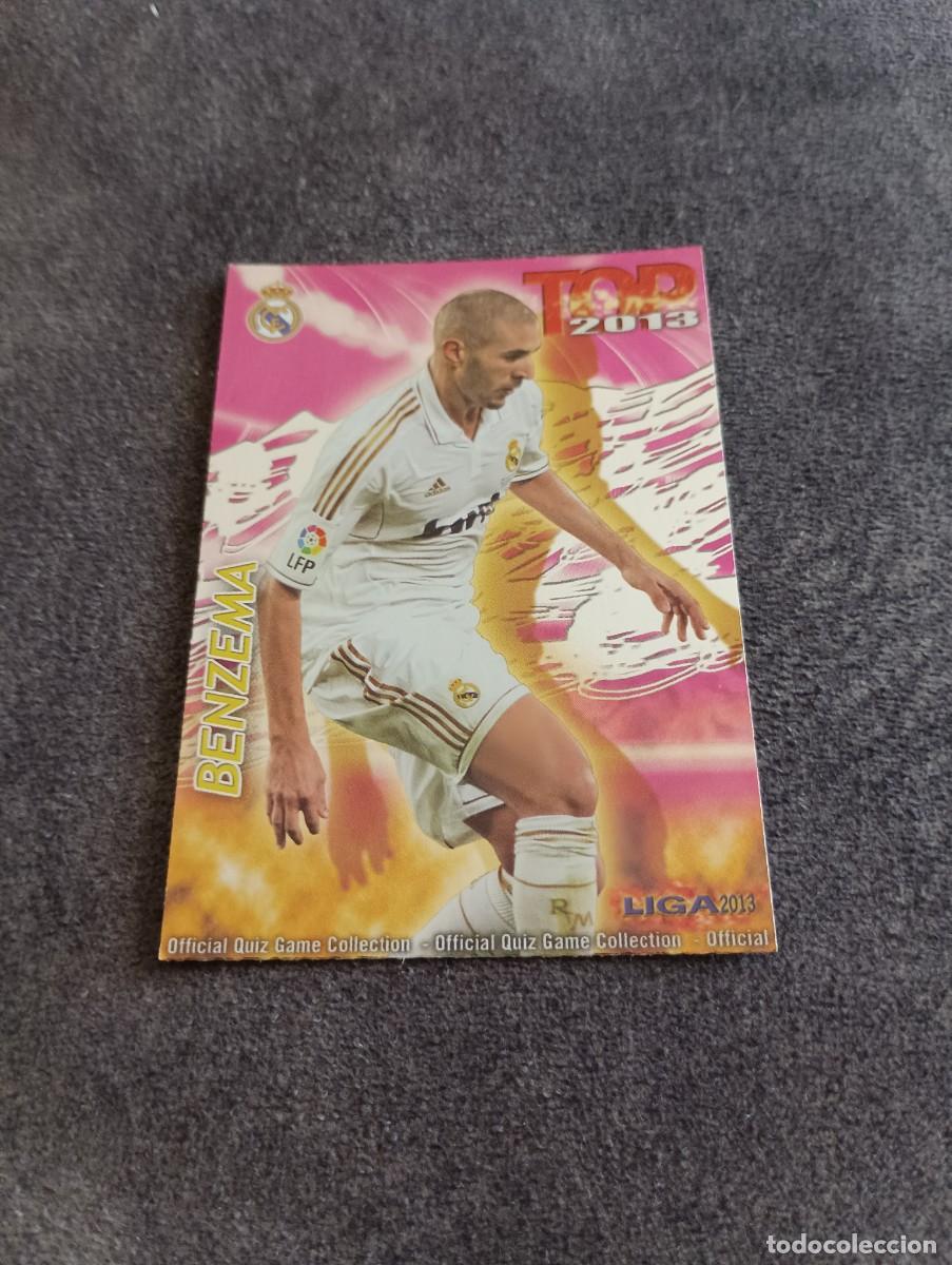 Coleccionismo Cromos antiguos: BENZEMA TOP 2013 LIGA 2013