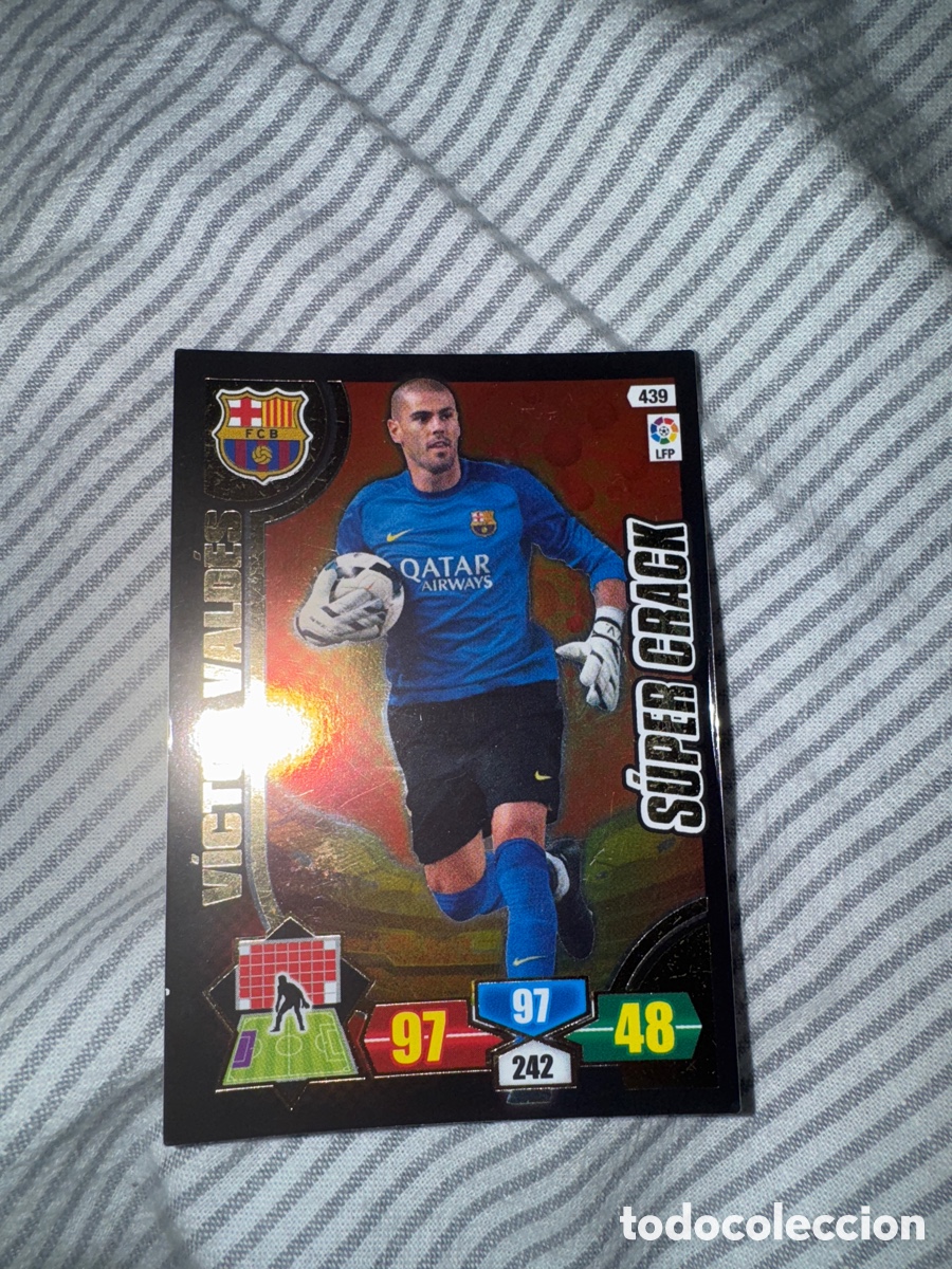Coleccionismo cromos antiguos: Adrenalyn 203-14 victor Vald&eacute;s supercrack n 439