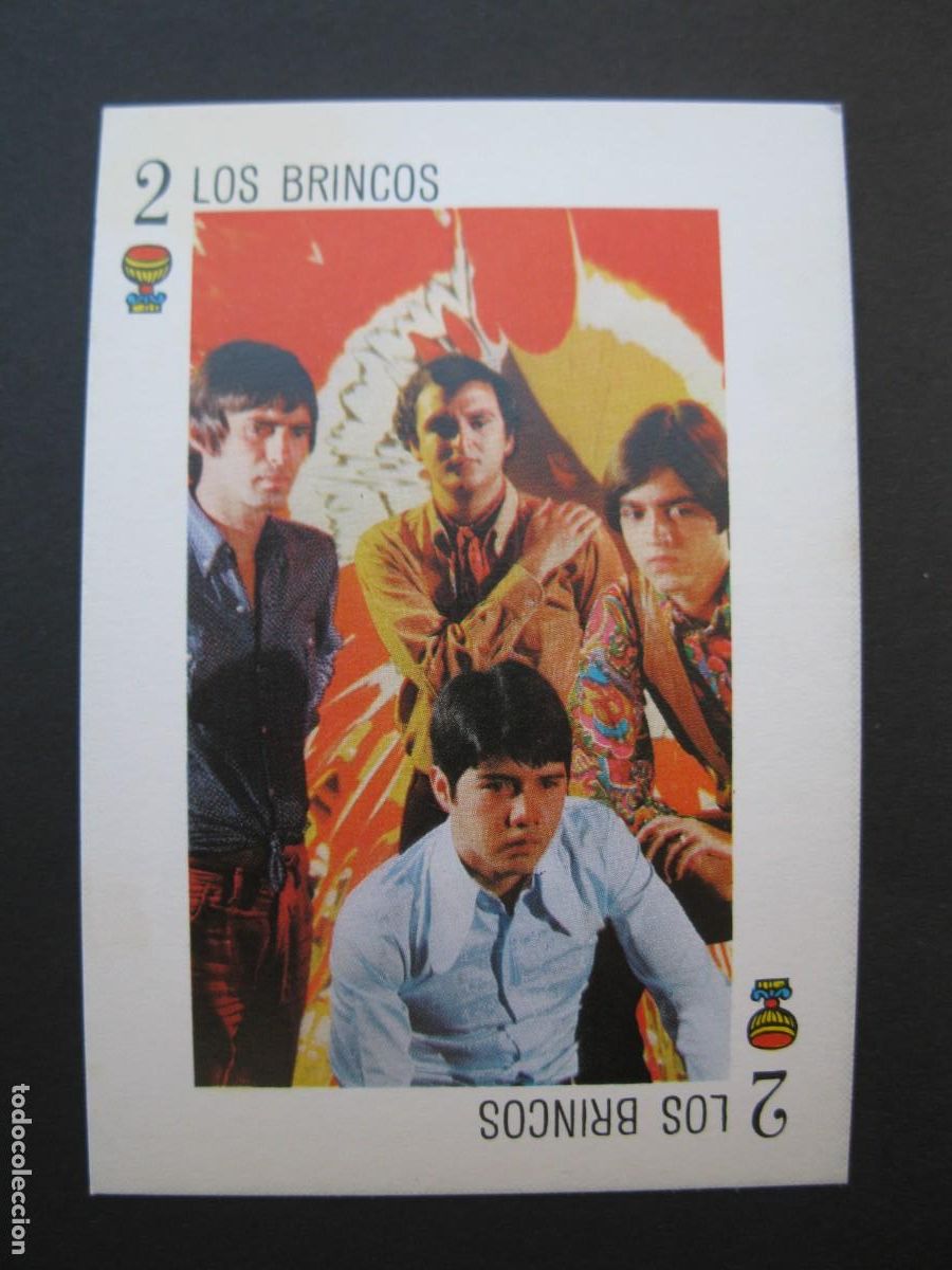Coleccionismo cromos antiguos: CARTA TELE BANCO CANCI&Oacute;N - 2 DE COPAS - LOS BRINCOS - DORSO AZUL.
