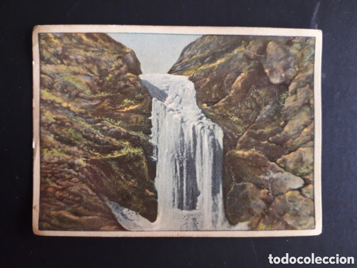 Colecionismo Cromos antigos: CASCADA HELADA TIBET MARAVILLAS DEL MUNDO N&deg; 79 ALBUM 1 BRUGUERA 1956 SIN PEGAR, PEDIDO M&Iacute;NIMO 3&euro;.