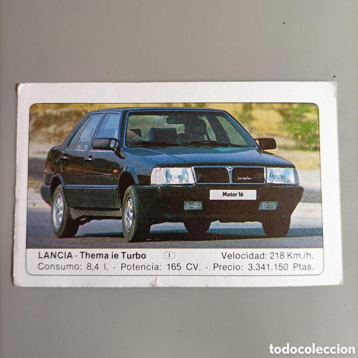 Coleccionismo Cromos antiguos: CROMO EDICIONES UNIDAS 1986. COCHES - №74 LANCIA THEMA ie TURBO