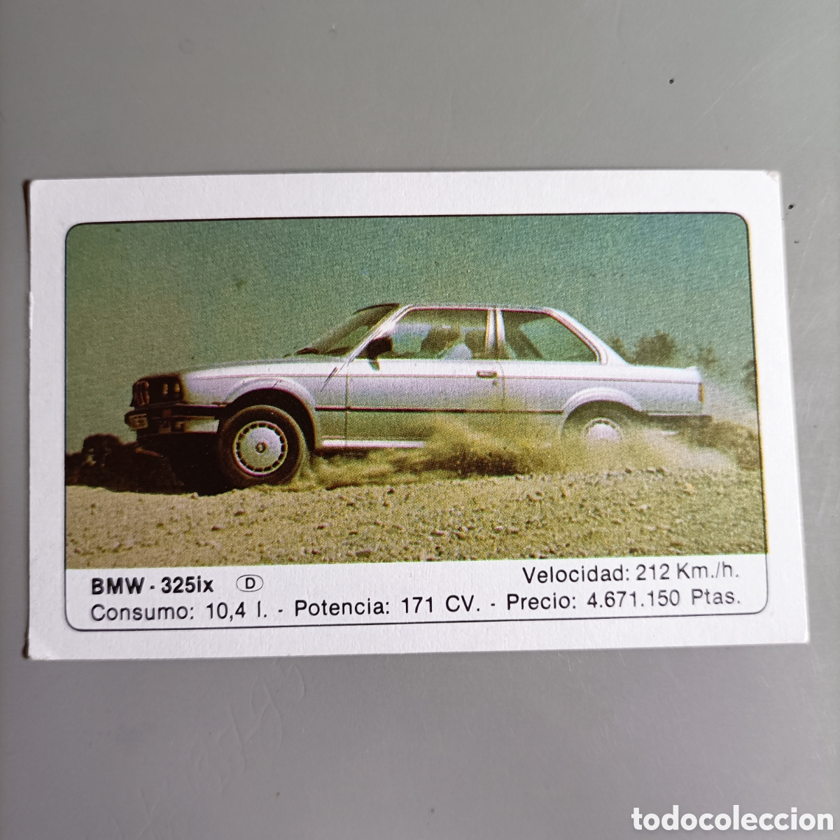 Coleccionismo Cromos antiguos: CROMO EDICIONES UNIDAS 1986. COCHES - №25 BMW. 325ix