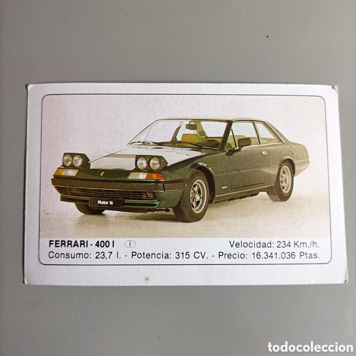 Coleccionismo cromos antiguos: CROMO EDICIONES UNIDAS 1986. COCHES - №47 FERRARI. 400l