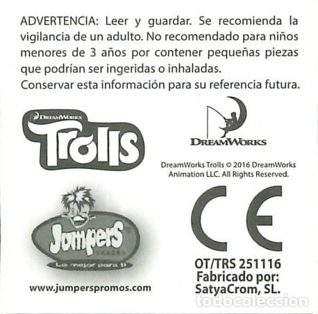 Coleccionismo cromos antiguos: CROMO - 2016 - JUMPERS - TROLLS - 6 - Foto 2