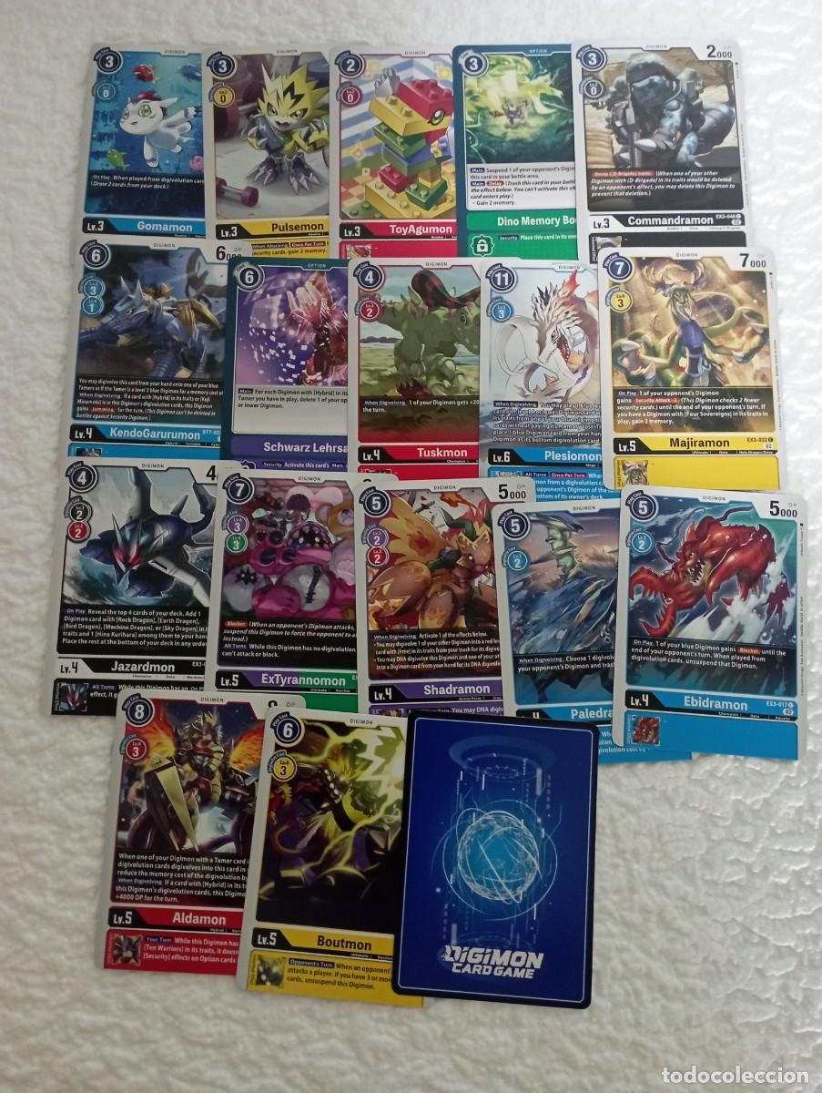 Coleccionismo cromos antiguos: Lote de cartas Digimon - Foto 1